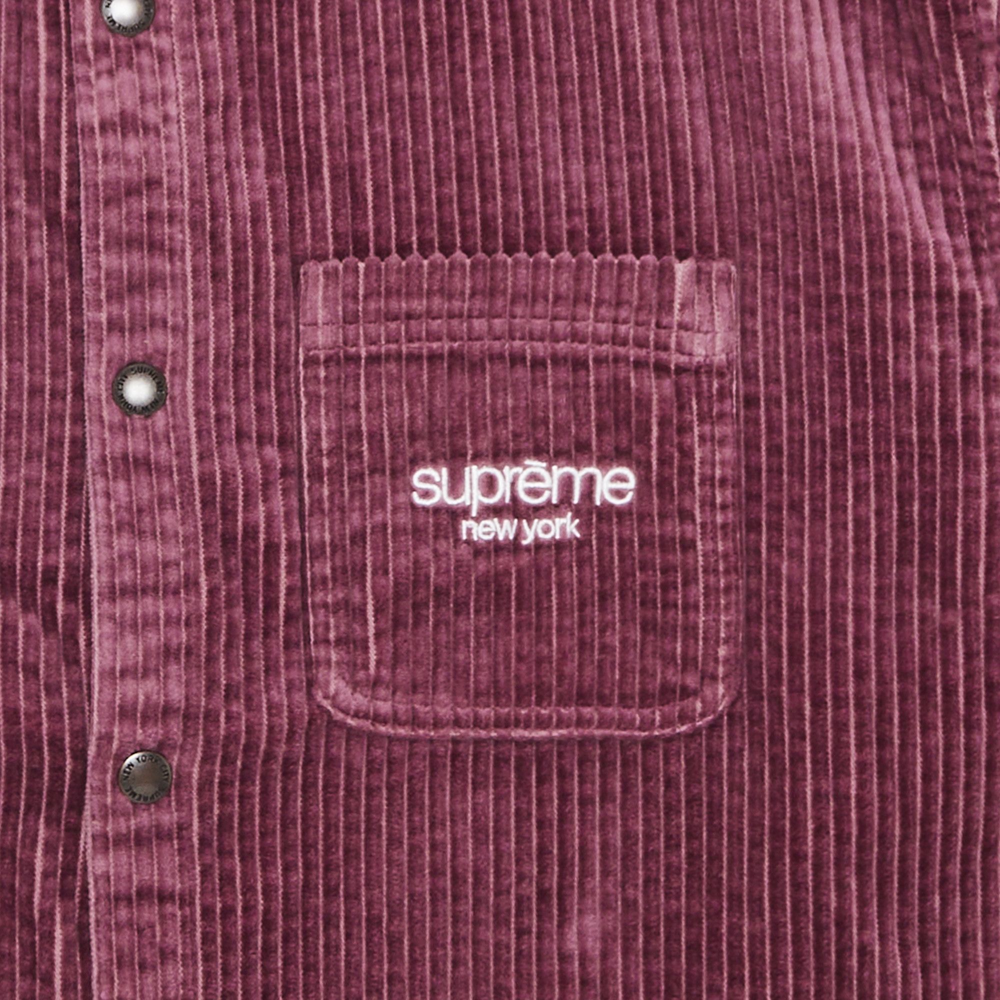 トップス M Supreme Wide Wale Corduroy Snap Shirt Supreme Wide Wale Corduroy Snap Shirt Black Men's - FW24 - US