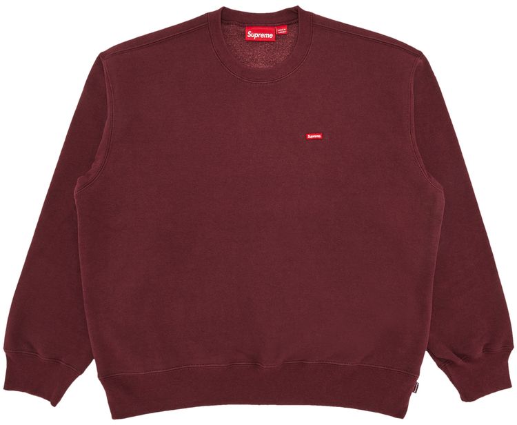 Supreme Small Box Crewneck Maroon