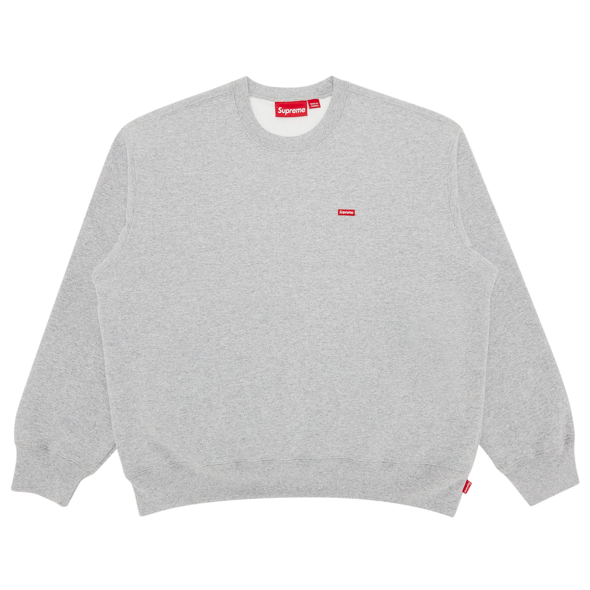 トップス Supreme Small Box Crewneck Heather Grey Buy Supreme Small Box Crewneck 'Heather Grey' - FW24SW12
