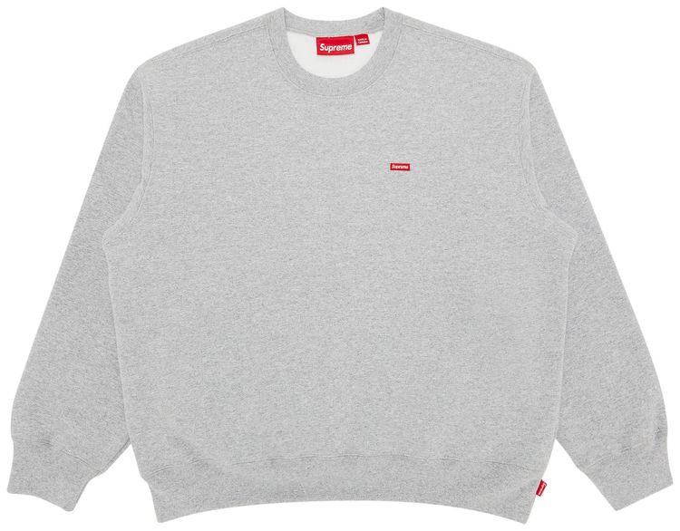 Supreme Small Box Crewneck Heather Grey