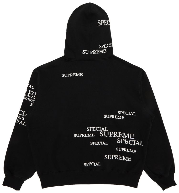 Supreme Special Zip Up Hooded Sweatshirt Black