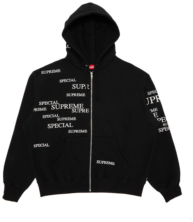 Supreme Special Zip Up Hooded Sweatshirt Black