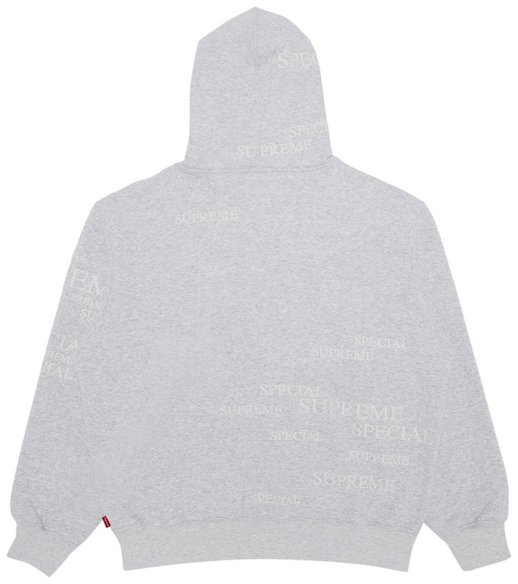 Supreme Special Zip Up Hooded Sweatshirt Ash Grey