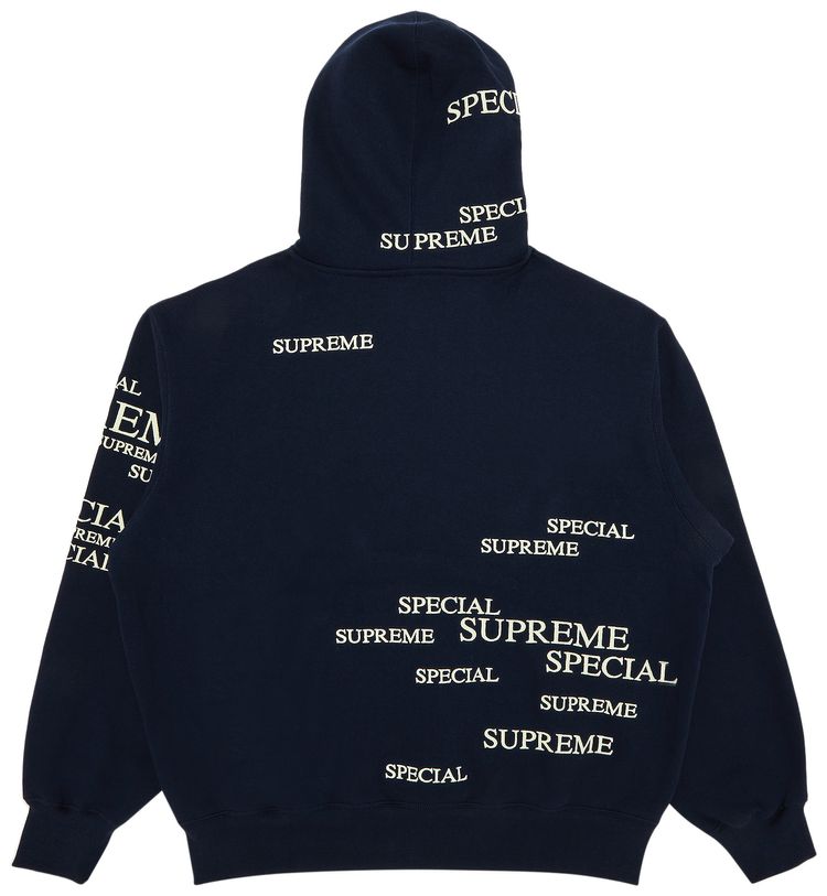 Supreme Special Zip Up Hooded Sweatshirt Navy