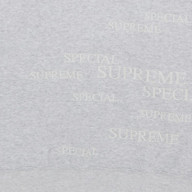 Supreme Special Zip Up Hooded Sweatshirt Ash Grey