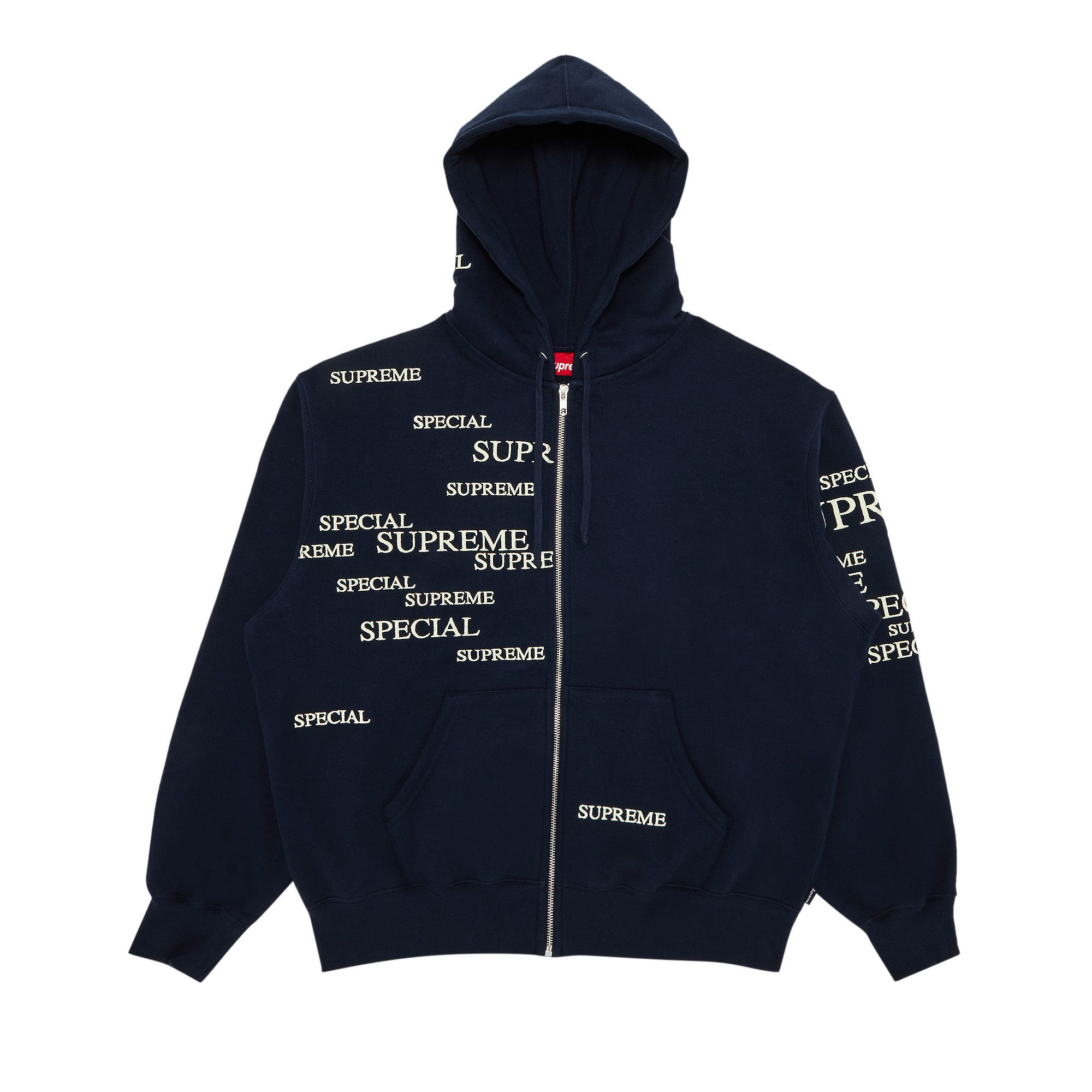 【Supreme】Wild Embroidered Hooded★Navy★24FW★ Supreme Wild Embroidered Hooded Sweatshirt (FW24) - $168