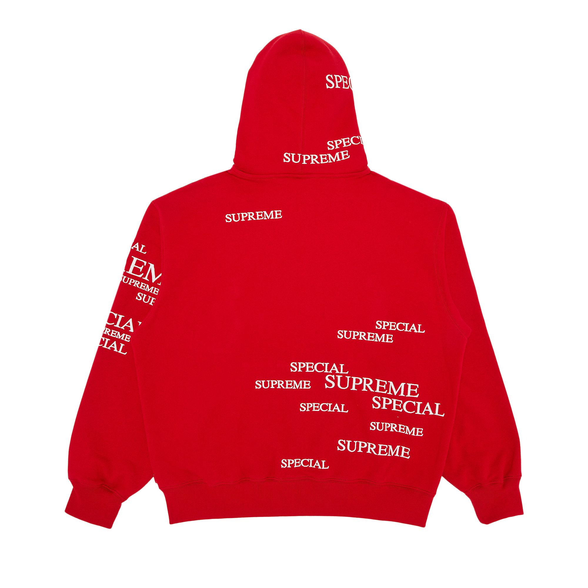 Size xl Supreme Special Zip Up Hooded Sweatshirt 'Red'
