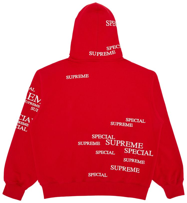 Supreme Special Zip Up Hooded Sweatshirt Red