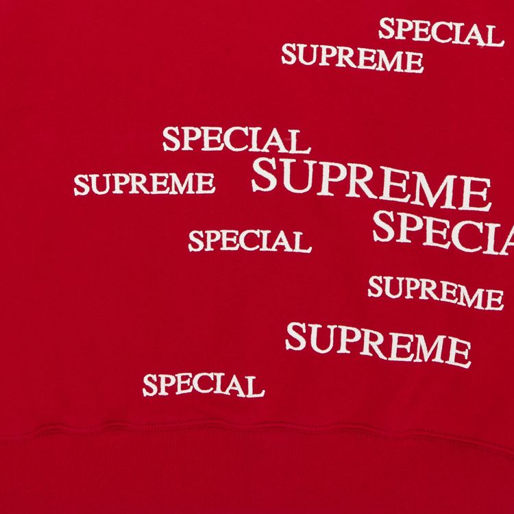 Supreme Special Zip Up Hooded Sweatshirt Red