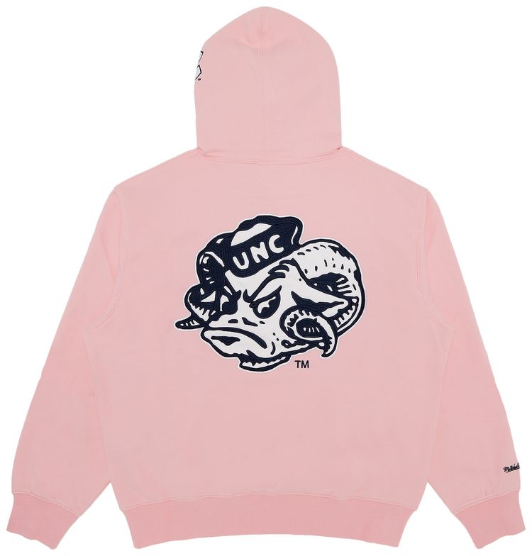 Supreme x Mitchell  Ness NCAA Hooded Sweatshirt Pink