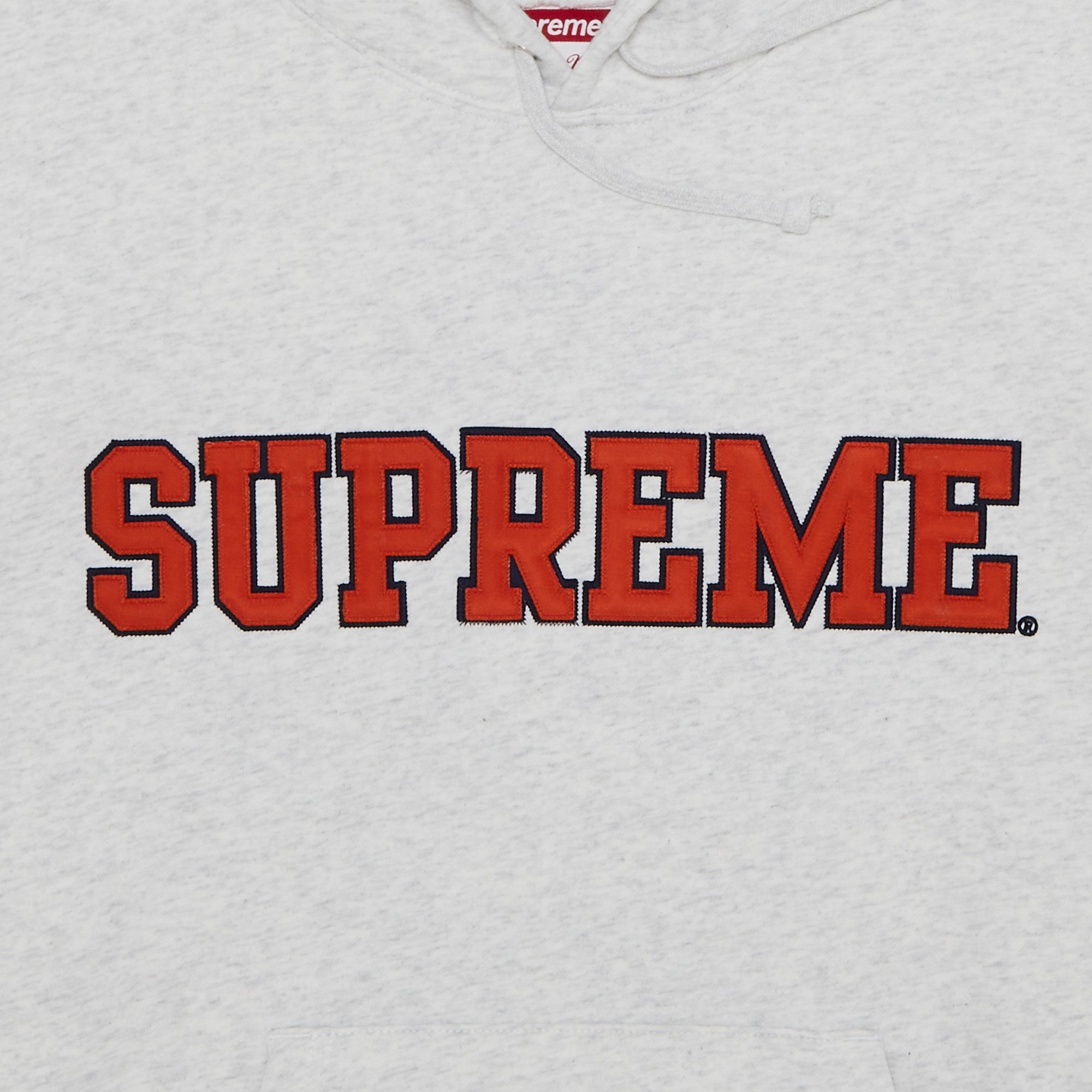 Size xl Supreme x Mitchell & Ness NCAA Hooded Sweatshirt 'Ash Grey'