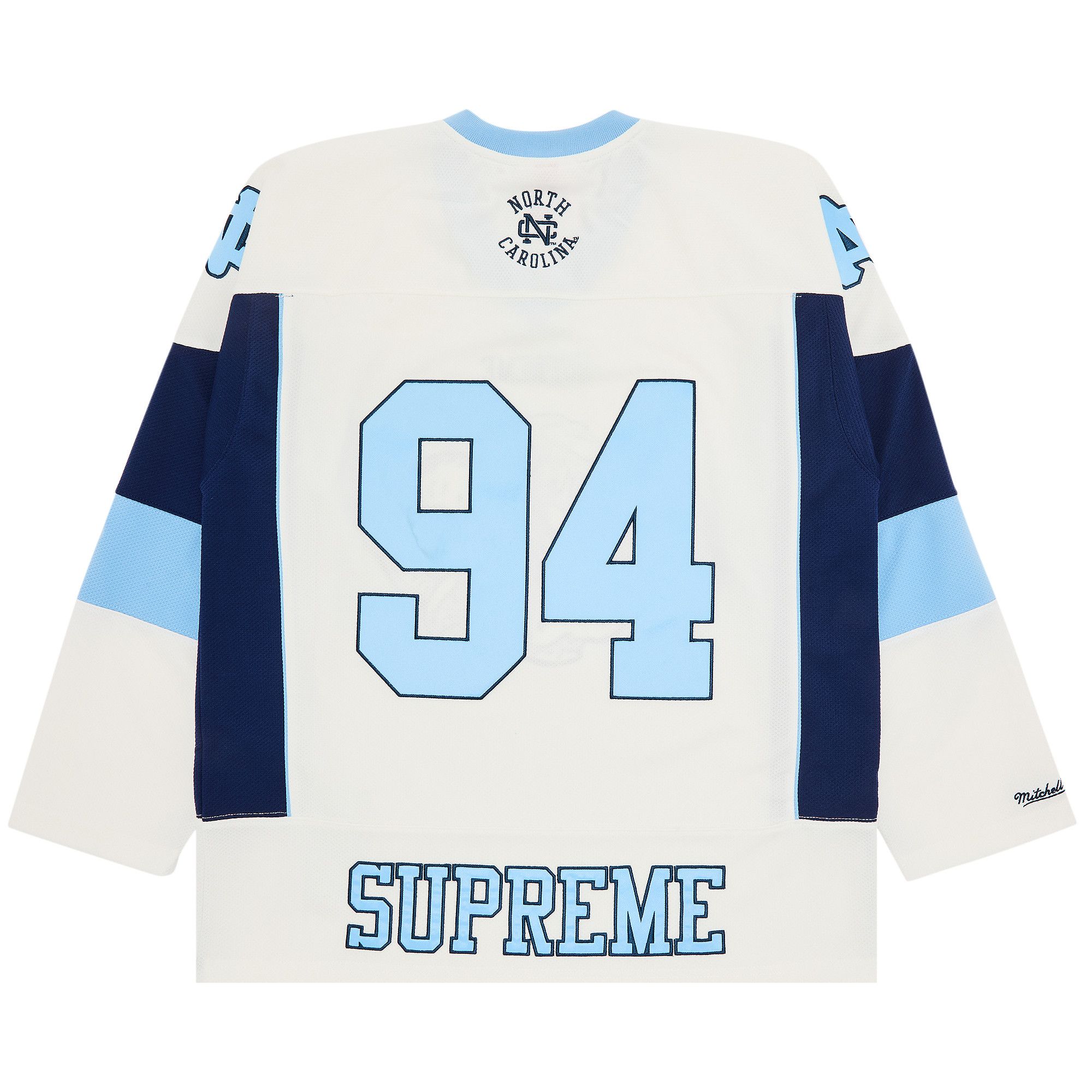 Size xl Supreme x Mitchell Ness NCAA Hockey Jersey White