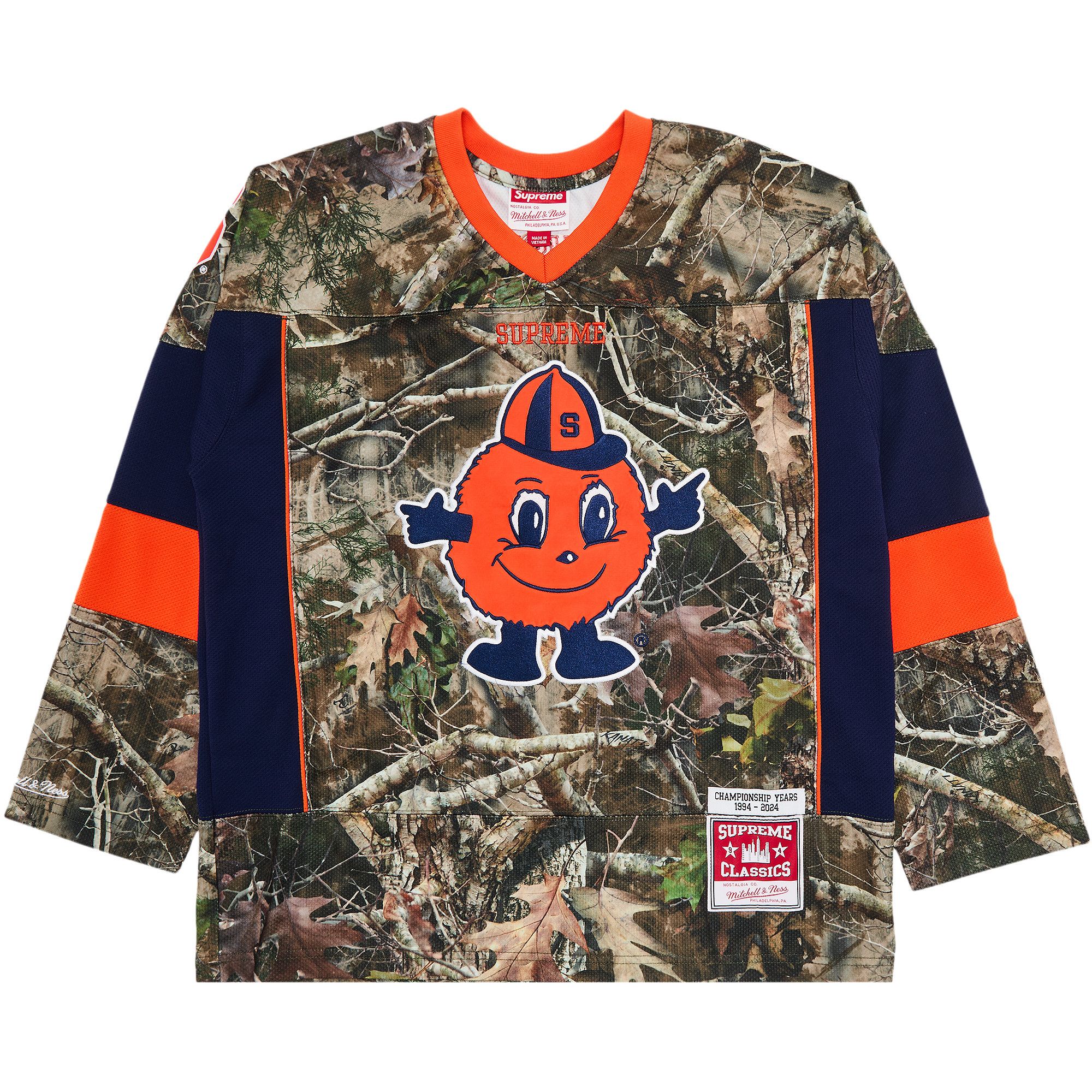 Buy Supreme x Mitchell & Ness NCAA Hockey Jersey 'TrueTimber