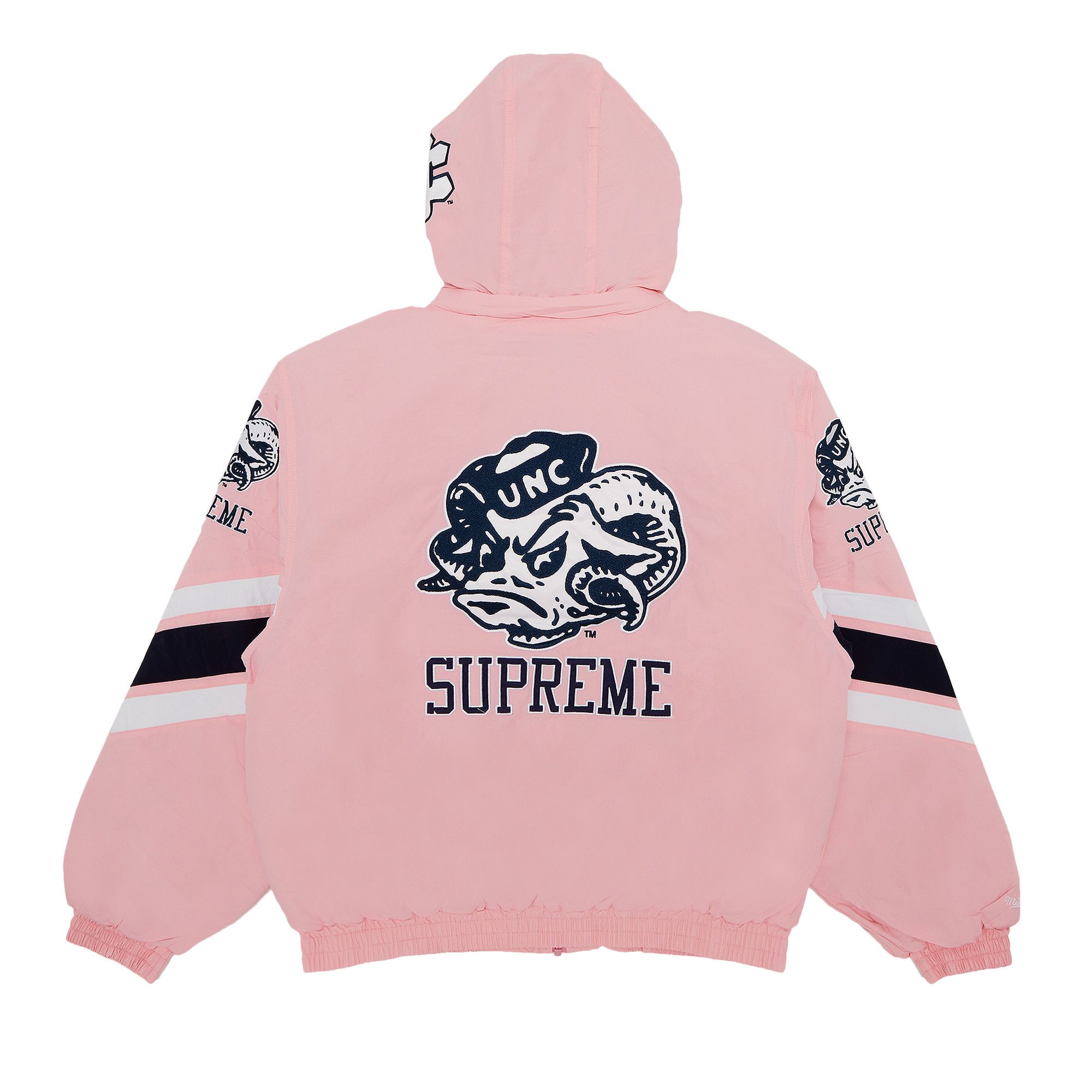 Size xl Supreme x Mitchell & Ness NCAA Hooded Stadium Jacket 'Pink'