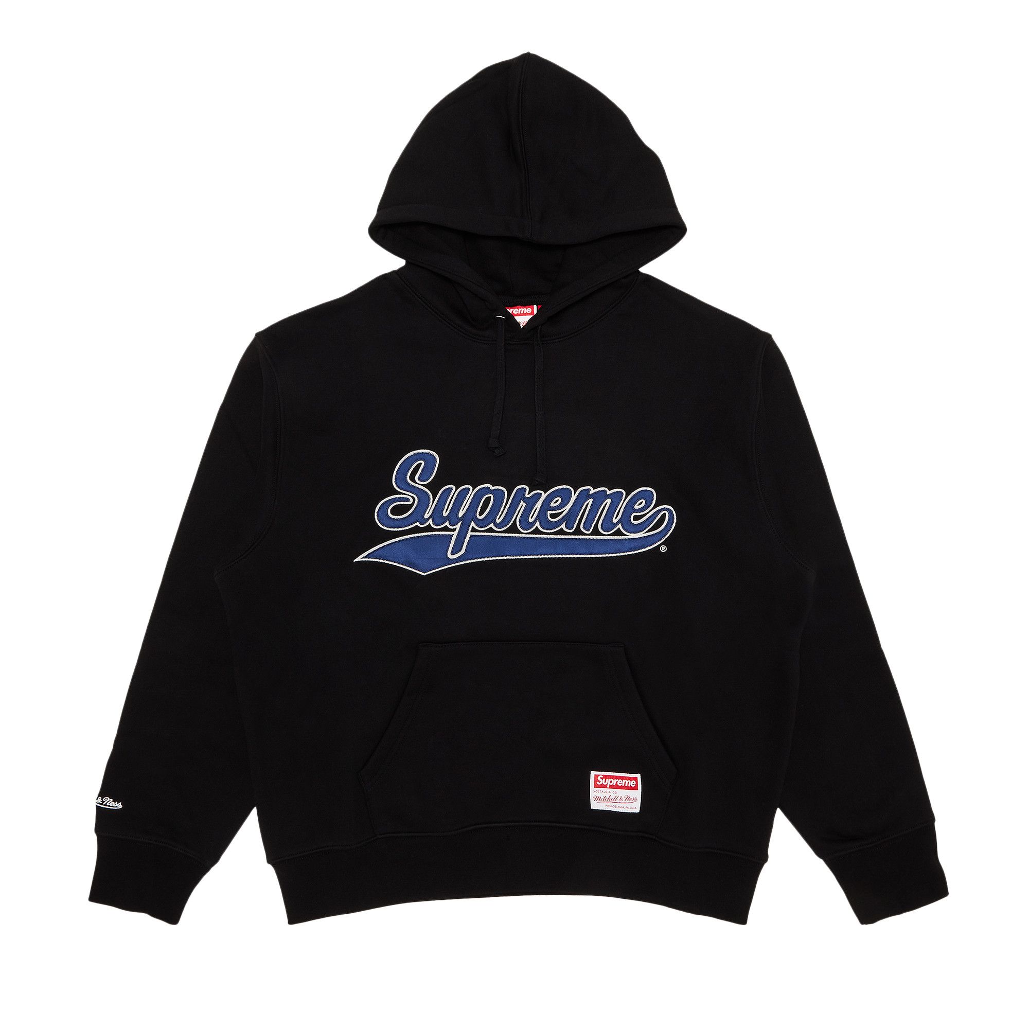 2024新発 Mitchell x Supreme Buy & 'Black Sweatshirt Hooded NCAA Ness トップス