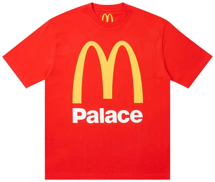 Palace x McDonalds Logo T Shirt Red