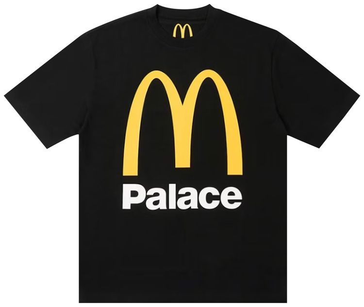Palace x McDonalds Logo T Shirt Black