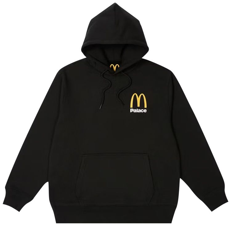 Palace x McDonalds Logo Hoodie Black