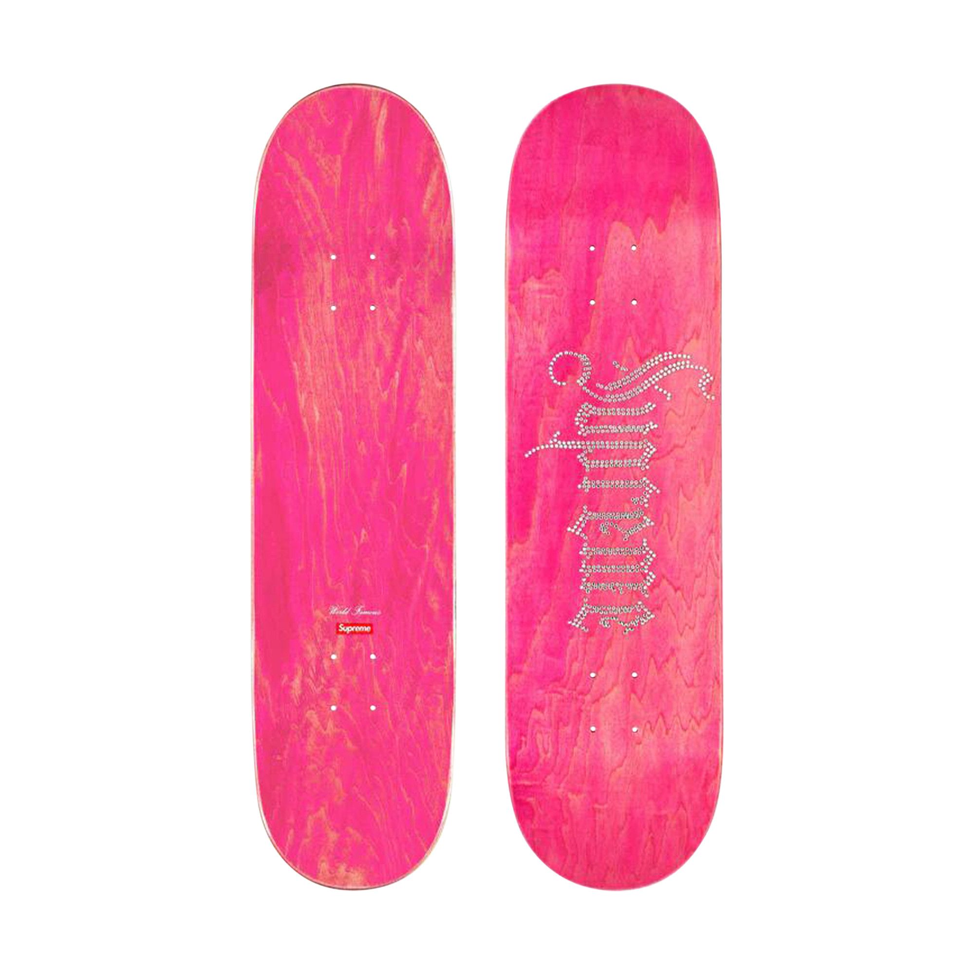Buy Supreme Rhinestone Skateboard 'Pink' - FW24SB5 PINK | GOAT