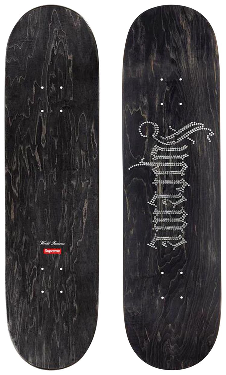 Supreme Rhinestone Skateboard Black