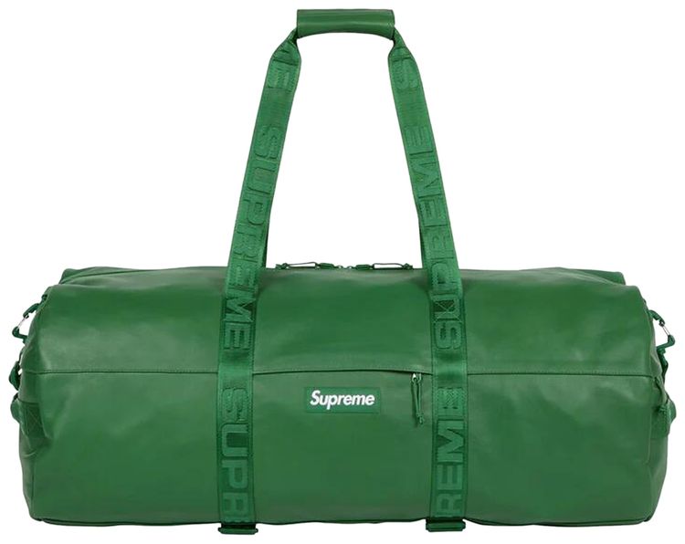 Supreme Leather Large Duffle Bag Green