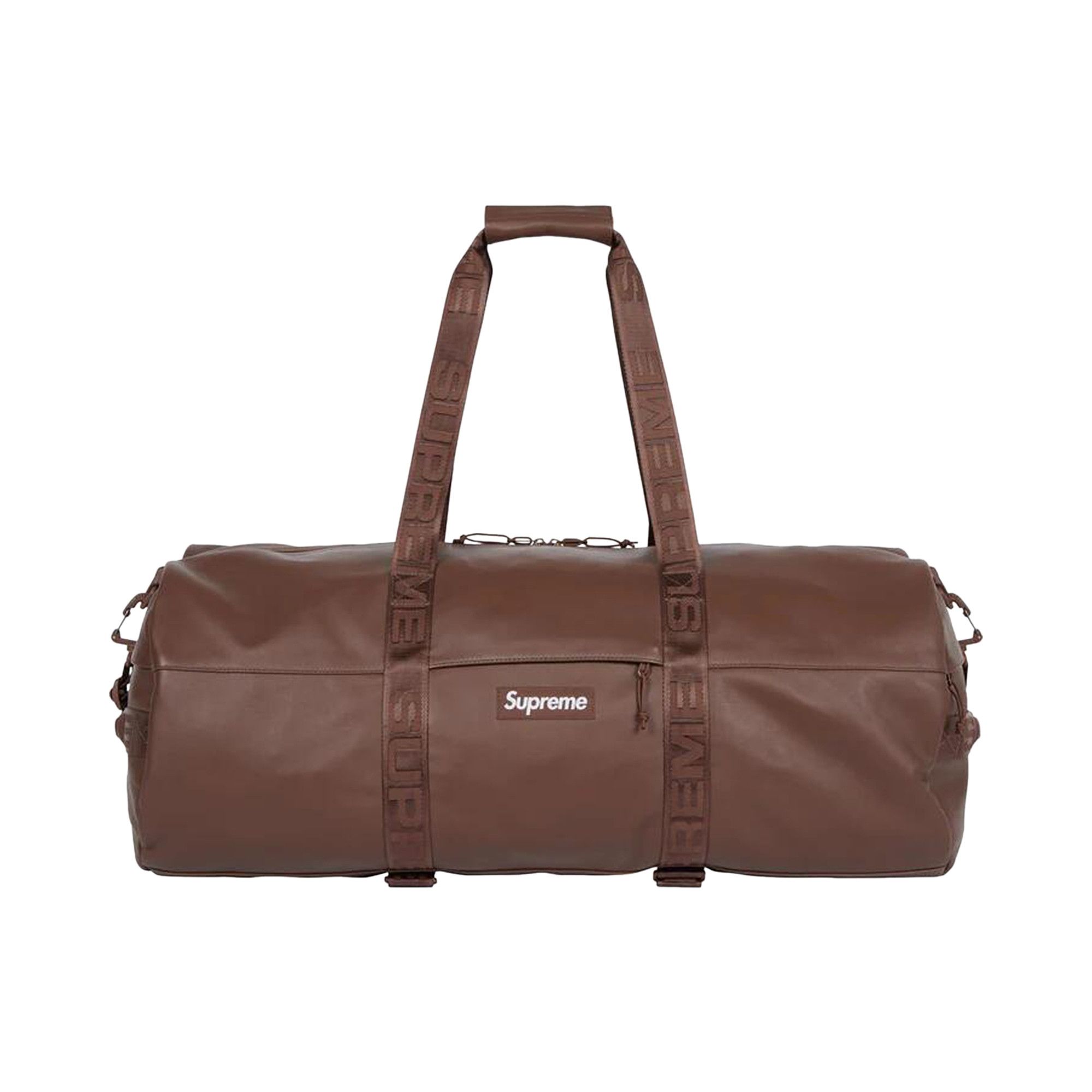 Buy Supreme Leather Large Duffle Bag Brown FW24B46 BROWN GOAT