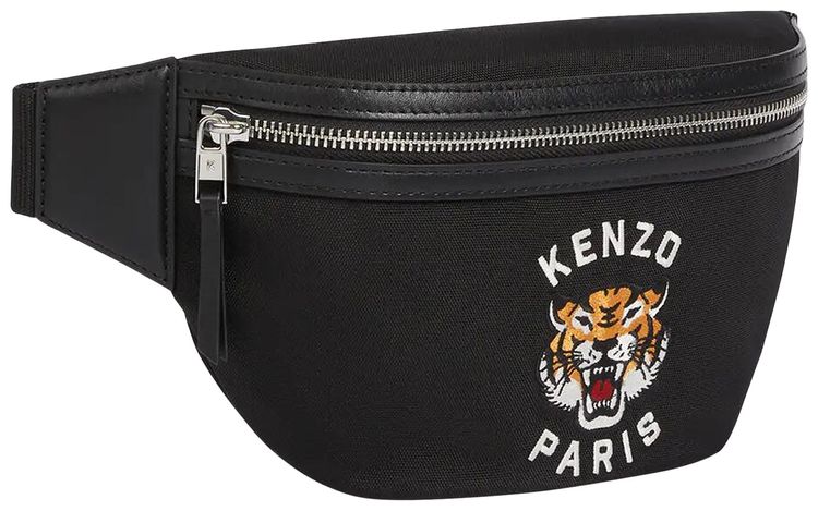 Kenzo Varsity Embroidered Belt Bag Black