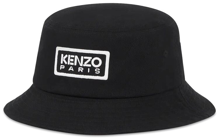 Kenzo Tag Bucket Hat Black