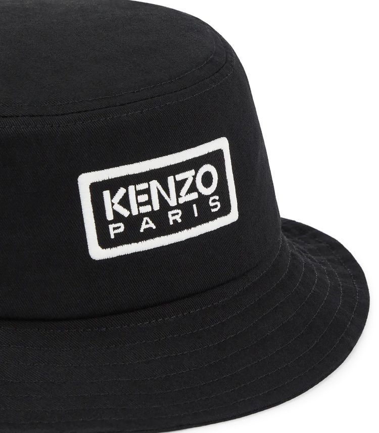 Kenzo Tag Bucket Hat Black