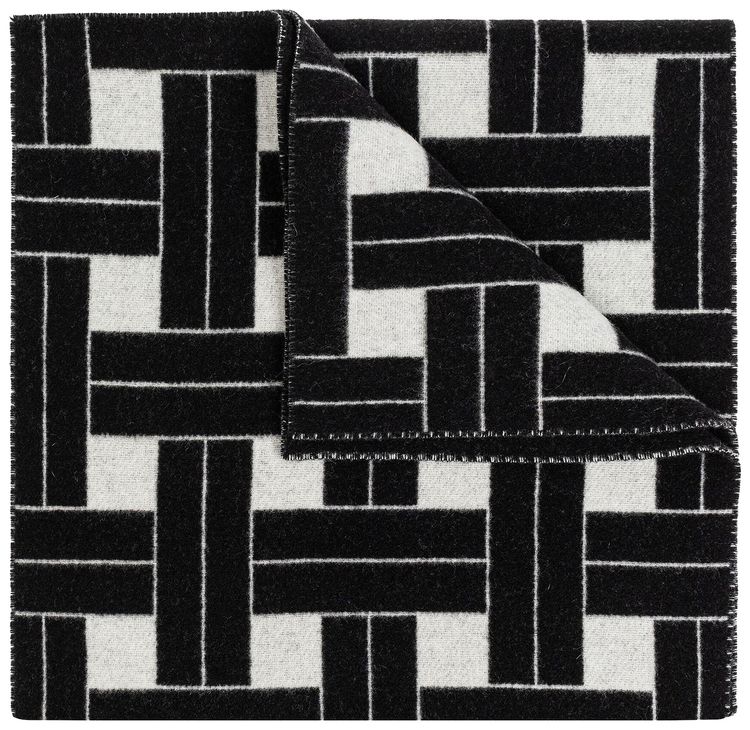 Kenzo Large Reversible Scarf BlackCream
