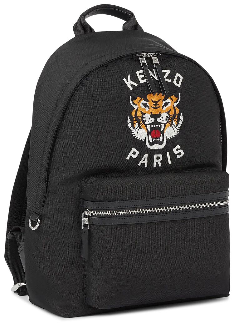 Kenzo Varsity Embroidered Backpack Black