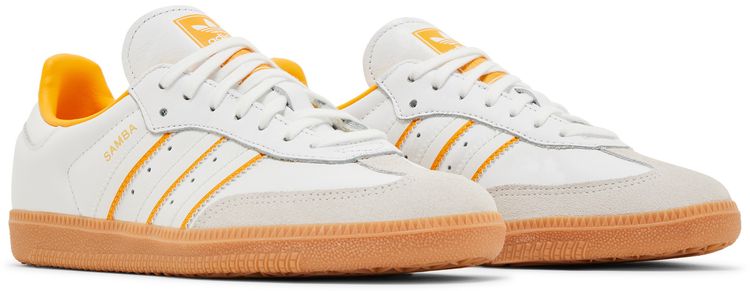 Adidas Samba OG J White Crew Yellow