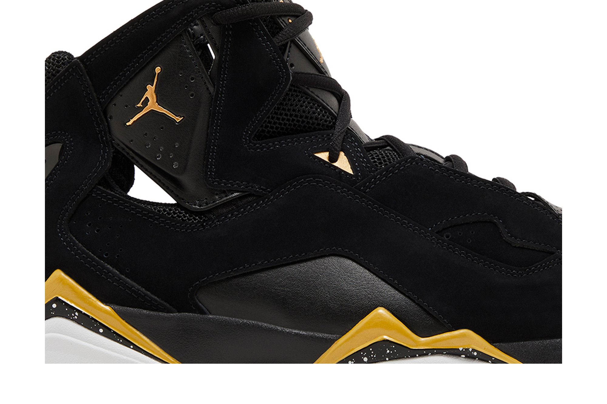 Buy Air Jordan True Flight 'Black Metallic Gold Speckled' - 342964