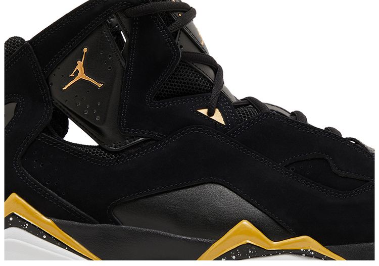 Jordan True Flight Black Metallic Gold Speckled