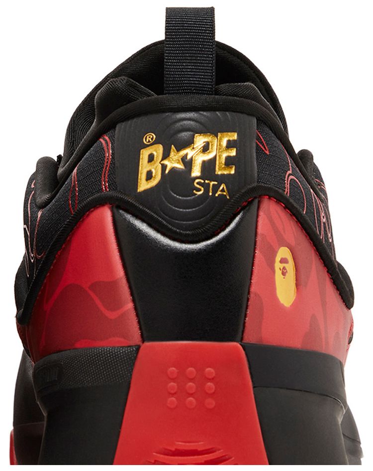 BAPE x adidas Dame 9 Black Scarlet