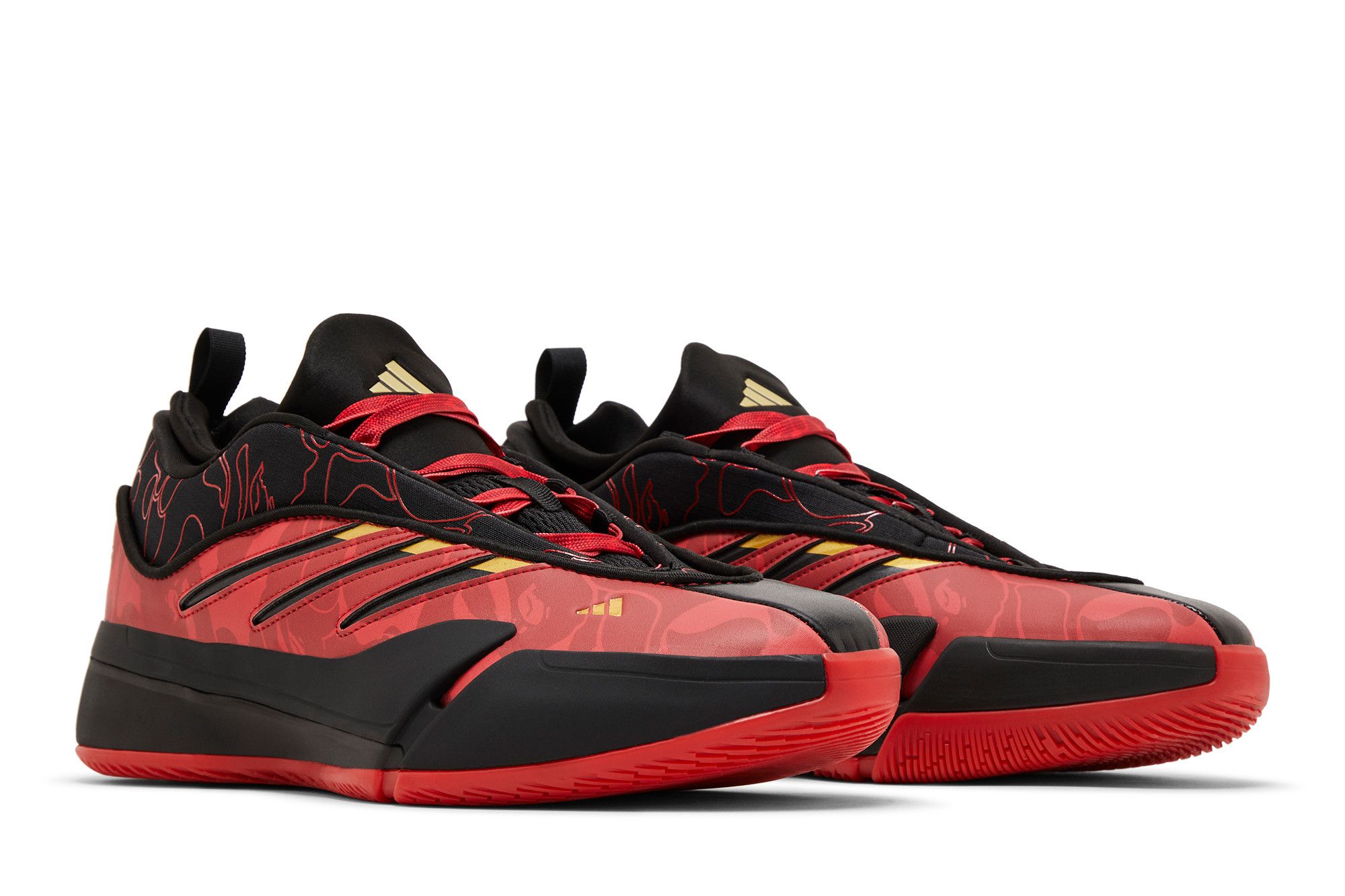 シューズ(男性用) Dame 9 Core Black BATHING APE adidas 29 adidas BAPE DAME9 CBLACK/CBLACK/CBLACK （アディダス ベイプ