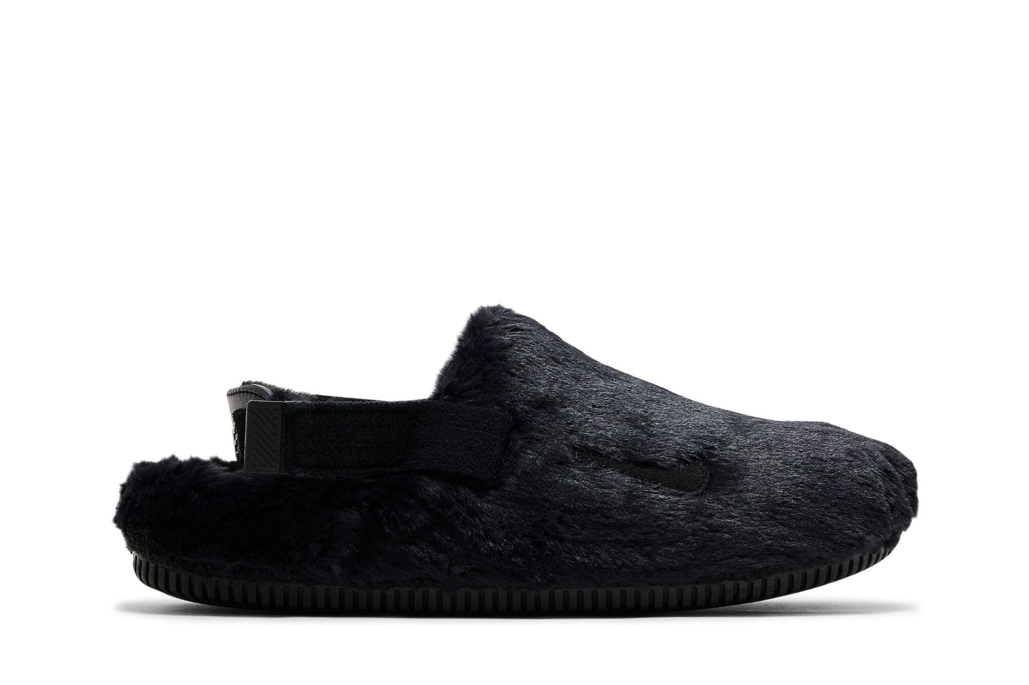 Buy Nike Wmns Calm Mule SE 'Triple Black Fur' - FZ3119 001 | GOAT