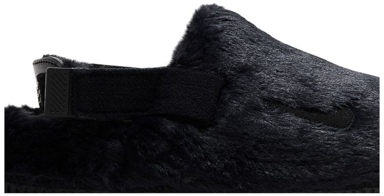 Nike Wmns Calm Mule SE Triple Black Fur