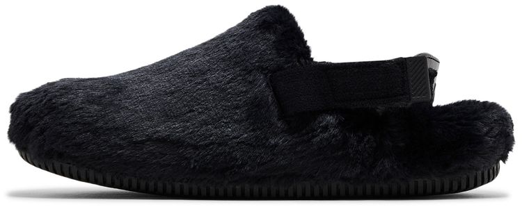 Nike Wmns Calm Mule SE Triple Black Fur
