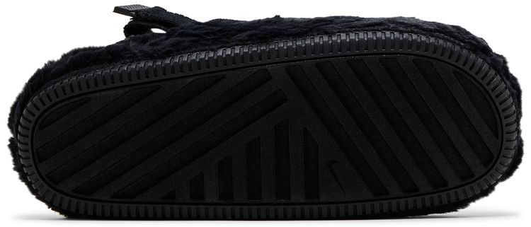 Nike Wmns Calm Mule SE Triple Black Fur