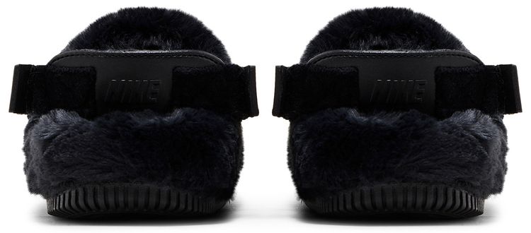 Nike Wmns Calm Mule SE Triple Black Fur