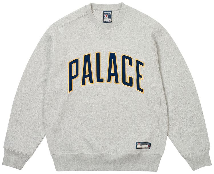 Palace Athletic Crew Grey Marl
