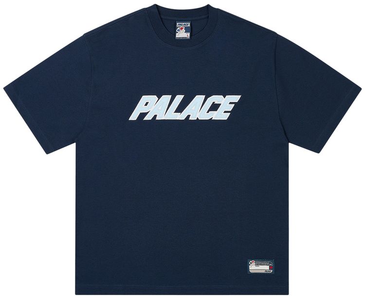 Palace Athletic Logo T Shirt Navy
