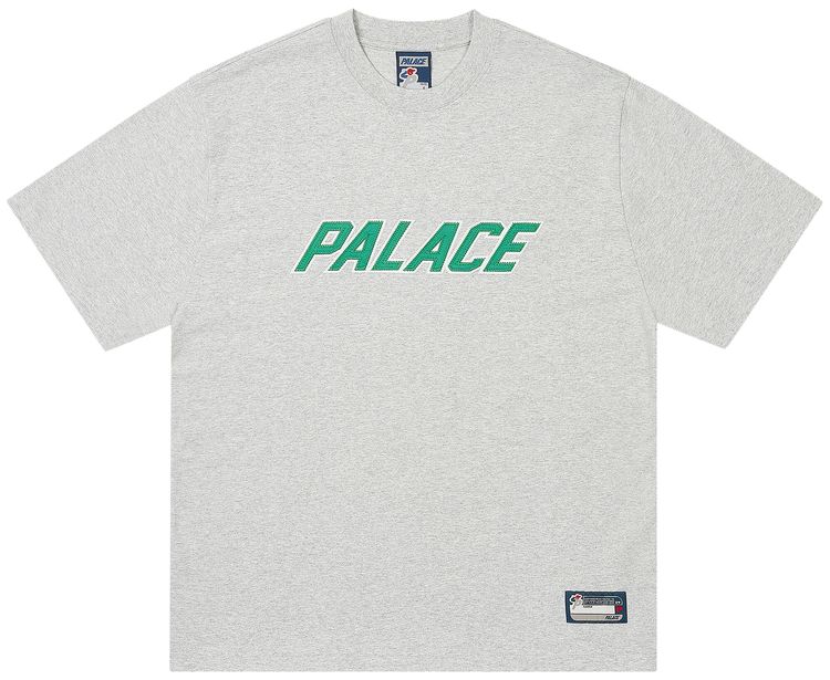 Palace Athletic Logo T Shirt Grey Marl