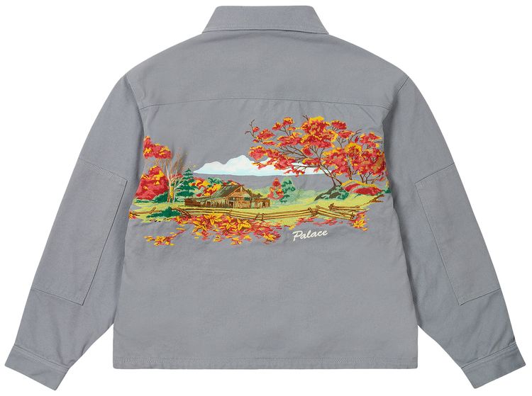 Palace Utility Fleece Jacket Grey