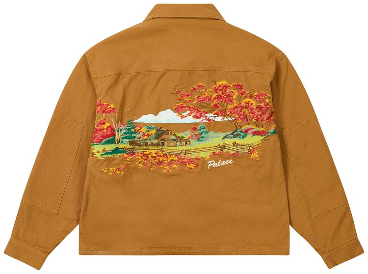 Palace Utility Fleece Jacket Brown