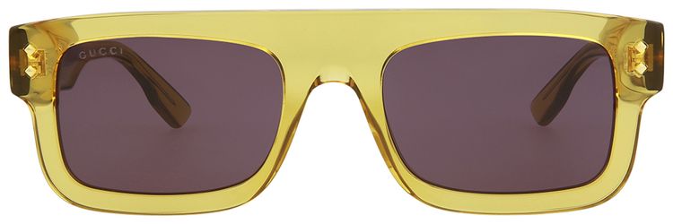 Gucci Square Frame Sunglasses YellowGrey