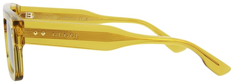 Gucci Square Frame Sunglasses YellowGrey