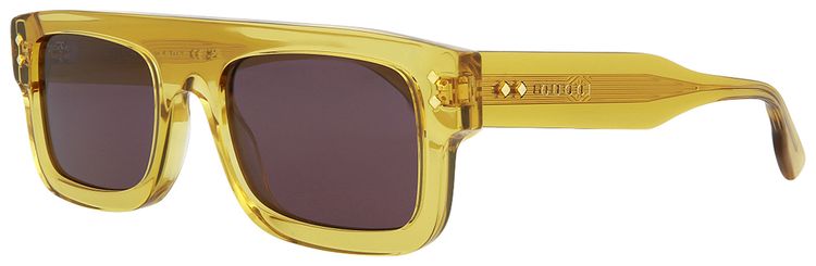 Gucci Square Frame Sunglasses YellowGrey