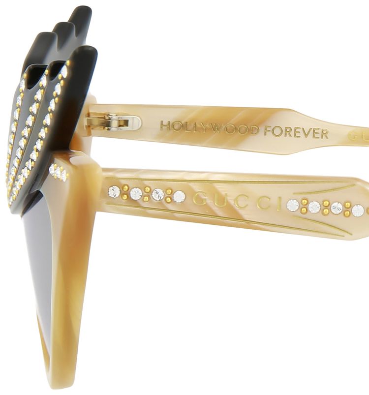 Gucci Cat Eye Sunglasses BeigeSilver